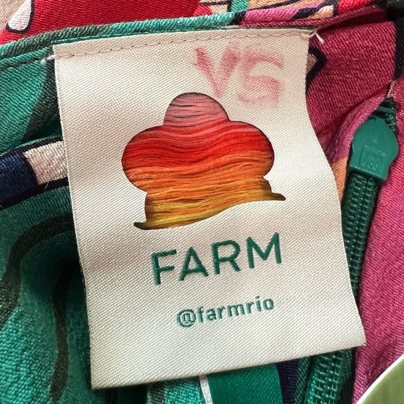 Farm Rio NWT Rainbow Fauna Tropical Jungle Print Midi Slip Dress Women’s Small - Picture 14 of 16